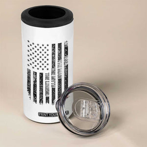 Dad The Man The Myth The Legend 4 in 1 Can Cooler Tumbler Proud American Welder Gift