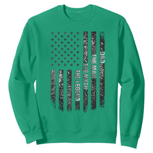 Dad The Man The Myth The Legend Sweatshirt Proud American Welder Gift TS12 Irish Green Print Your Wear