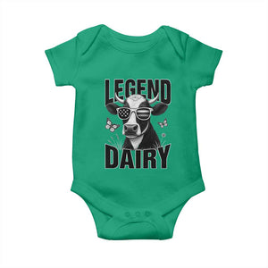 Legend Dairy Baby Onesie Funny Farmer Milk Joke Cow TS12 Irish Green Print Your Wear