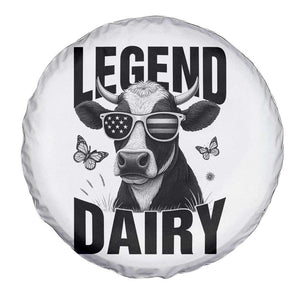 Legend Dairy Spare Tire Cover Funny Farmer Milk Joke Cow TS12 Print Your Wear