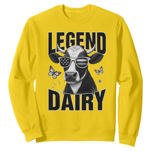 Legend Dairy Sweatshirt Funny Farmer Milk Joke Cow TS12 Daisy Print Your Wear