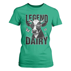 Legend Dairy T Shirt For Women Funny Farmer Milk Joke Cow TS12 Irish Green Print Your Wear