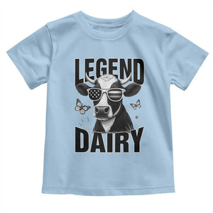 Legend Dairy Toddler T Shirt Funny Farmer Milk Joke Cow TS12 Light Blue Print Your Wear