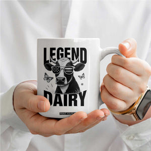 Legend Dairy Coffee Mug Funny Farmer Milk Joke Cow TS12 Print Your Wear