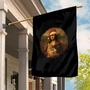 Chritsmas Mona Lisa Garden Flag Funny Holiday Kitty Lover TS12 Print Your Wear