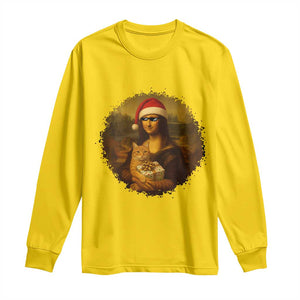 Chritsmas Mona Lisa Long Sleeve Shirt Funny Holiday Kitty Lover TS12 Daisy Print Your Wear
