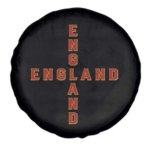 England Pride Cross Shape Typography Graphic Spare Tire Cover TS12 Print Your Wear