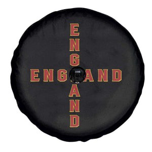 England Pride Cross Shape Typography Graphic Spare Tire Cover TS12 Print Your Wear