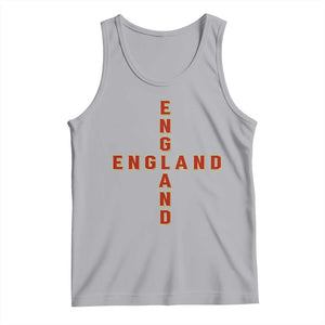 England Pride Cross Shape Typography Graphic Tank Top TS12 Athletic Heather Print Your Wear