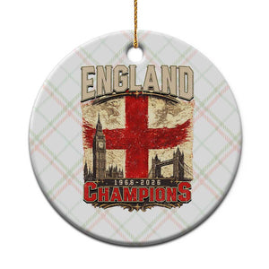 Vintage England Champions Ceramic Ornament Proud Football Fan Heritage TS12 1pc Christmas Plaid Print Your Wear