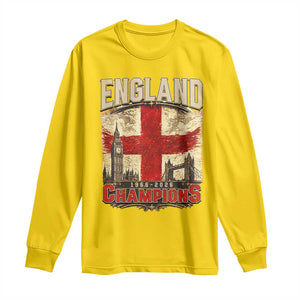 Vintage England Champions Long Sleeve Shirt Proud Football Fan Heritage TS12 Daisy Print Your Wear