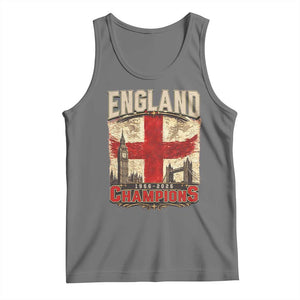 Vintage England Champions Tank Top Proud Football Fan Heritage TS12 Black Heather Print Your Wear
