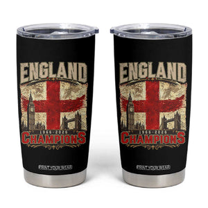 Vintage England Champions Tumbler Cup Proud Football Fan Heritage TS12 Black Print Your Wear