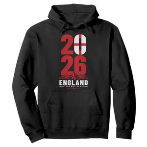 Vintage England Champions Hoodie Football Supporter Graphic TS12 Black Print Your Wear