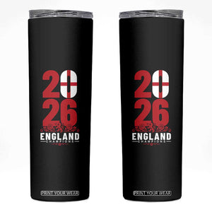 Vintage England Champions Skinny Tumbler Football Supporter Graphic TS12 Black Print Your Wear
