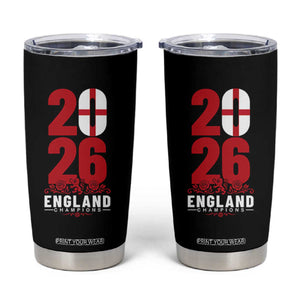 Vintage England Champions Tumbler Cup Football Supporter Graphic TS12 Black Print Your Wear