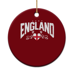 England Flag Heart Ceramic Ornament Patriotic English Pride Graphic Gift TS12 1pc Red Print Your Wear