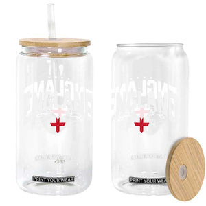 England Flag Heart Glass Can Patriotic English Pride Graphic Gift TS12 Print Your Wear