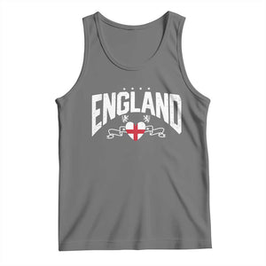 England Flag Heart Tank Top Patriotic English Pride Graphic Gift TS12 Black Heather Print Your Wear