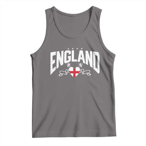 England Flag Heart Tank Top Patriotic English Pride Graphic Gift TS12 Deep Heather Print Your Wear