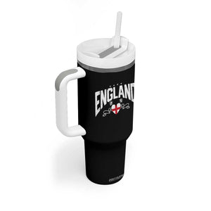 England Flag Heart Tumbler With Handle Patriotic English Pride Graphic Gift TS12 Print Your Wear