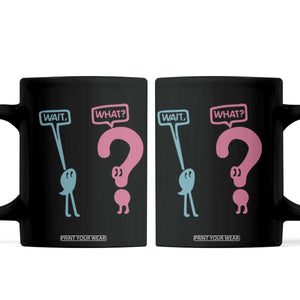 Wait What Grammar English Teacher Coffee Mug Funny Punctuation Gift