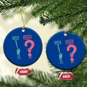 Wait What Grammar English Teacher Ceramic Ornament Funny Punctuation Gift