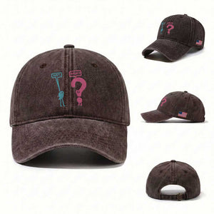 Wait What Grammar English Teacher Washed Cotton Baseball Cap Funny Punctuation Gift TS12 Washed Cap Universal Fit Dark Brown Print Your Wear