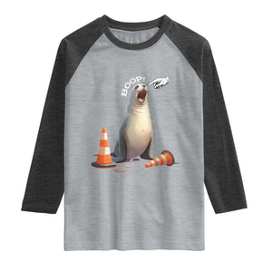 Funny Neil The Seal Boop Raglan Shirt Viral Cute Seal Lover Gift