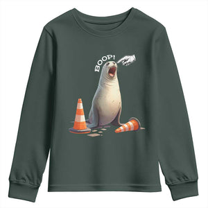 Funny Neil The Seal Boop Youth Sweatshirt Viral Cute Seal Lover Gift