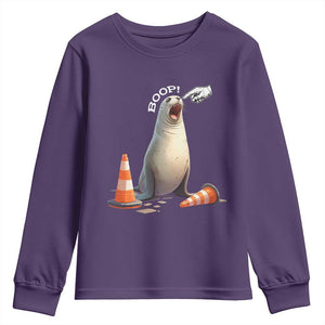 Funny Neil The Seal Boop Youth Sweatshirt Viral Cute Seal Lover Gift