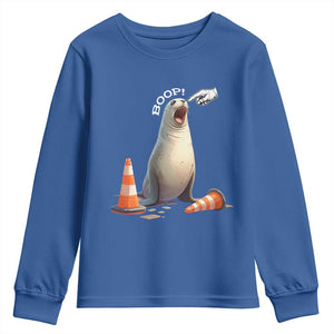 Funny Neil The Seal Boop Youth Sweatshirt Viral Cute Seal Lover Gift