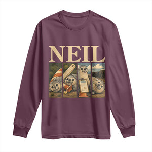 Funny Neil The Seal Long Sleeve Shirt Viral Ocean Animal Meme Graphic