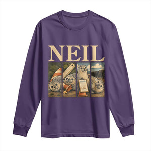 Funny Neil The Seal Long Sleeve Shirt Viral Ocean Animal Meme Graphic