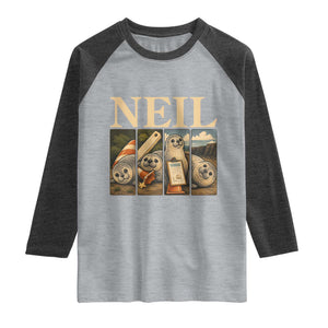 Funny Neil The Seal Raglan Shirt Viral Ocean Animal Meme Graphic