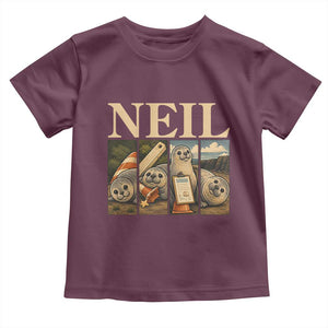 Funny Neil The Seal Toddler T Shirt Viral Ocean Animal Meme Graphic TS12 Maroon Print Your Wear