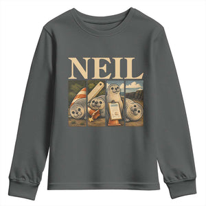 Funny Neil The Seal Youth Sweatshirt Viral Ocean Animal Meme Graphic