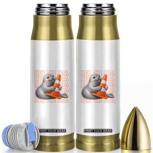 Neil The Seal Groovy Bullet Tumbler Retro Vintage Cute Seal Lover Graphic