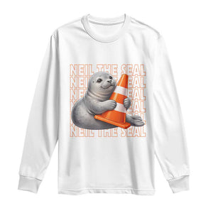 Neil The Seal Groovy Long Sleeve Shirt Retro Vintage Cute Seal Lover Graphic