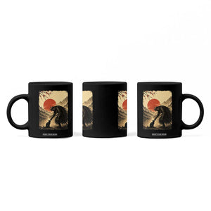 Vintage Japanese Art Samurai Warrior Black Cat Coffee Mug Ukiyoe Style Boop Meme TS12 Print Your Wear