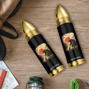 Vintage Japanese Art Samurai Warrior Black Cat Bullet Tumbler Ukiyoe Style Boop Meme