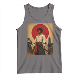 Afro American Samurai Bushido Warrior Tank Top Vintage Japanese Ukiyoe Graphic