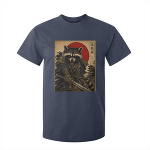 Funny Samurai Raccoon T Shirt For Kid Vintage Japanese Ukiyoe Warrior Graphic