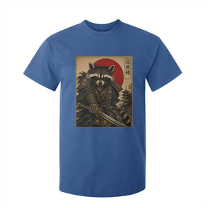 Funny Samurai Raccoon T Shirt For Kid Vintage Japanese Ukiyoe Warrior Graphic