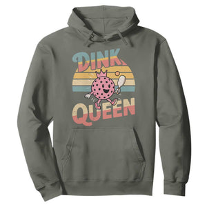 Pickleball Girl Lover Hoodie Dink Queen TS12 Military Green Print Your Wear