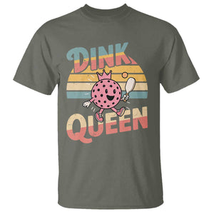 Pickleball Girl Lover T Shirt Dink Queen TS12 Military Green Print Your Wear