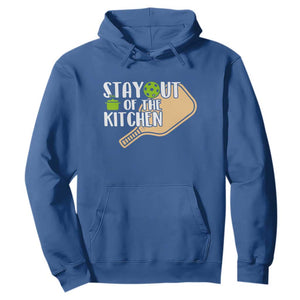 Funny Pickleball Hoodie Stay Out Of The Kitchen TS12 Royal Blue Print Your Wear