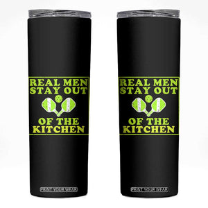 Funny Pickleball Skinny Tumbler Stay Out Of The Kitchen For Men TS12 Black Print Your Wear
