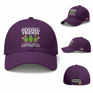Pickleball Lovers Baseball Cap We Are More Than Just Pickleball Friends TS12 Baseball Cap Universal Fit Purple Print Your Wear