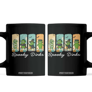 Funny Halloween Pickleball Coffee Mug Spooky Dinks Gift For Players TS12 Black Print Your Wear